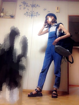 「ハイネックトップス」｜あろまんØさん（レディース・160cm）の夏コーディネート