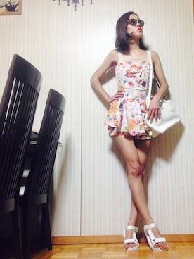 「リゾートコーデ」｜「アイテム（その他）」を使った、あろまんØさん（レディース・160cm）の秋コーディネート