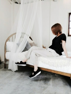 「アイテム（その他、グリーン系）」を使った、AZUさん（レディース・160cm）の夏コーディネート