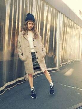 田中里奈さん(レディース・158cm)の冬コーディネート