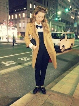 田中里奈さん（レディース・158cm）の冬コーディネート