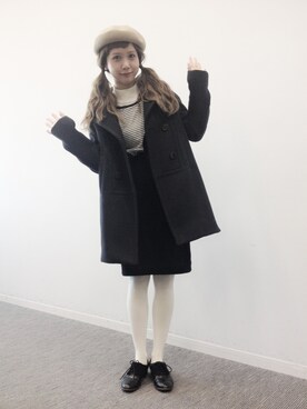 田中里奈さん(レディース・158cm)の春コーディネート