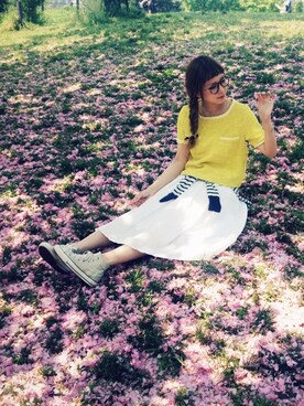 田中里奈さん（レディース・158cm）の春コーディネート