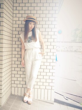 田中里奈さん（レディース・158cm）の春コーディネート