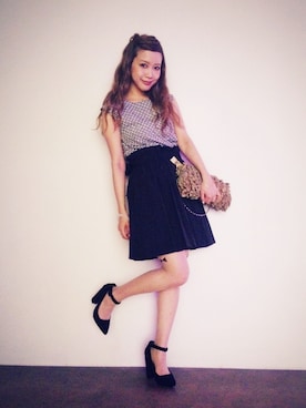 田中里奈さん（レディース・158cm）の春コーディネート