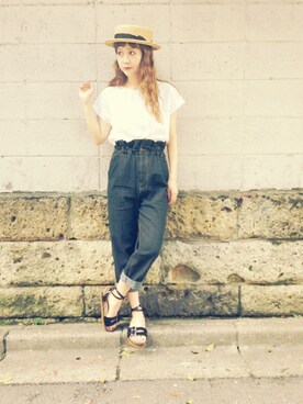 田中里奈さん（レディース・158cm）の夏コーディネート