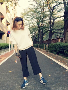 田中里奈さん(レディース・158cm)の秋コーディネート