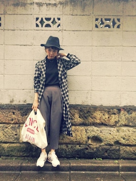 田中里奈さん（レディース・158cm）の冬コーディネート