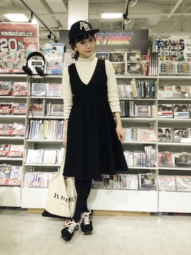田中里奈さん（レディース・158cm）の冬コーディネート