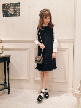 田中里奈さん(レディース・158cm)の秋コーディネート
