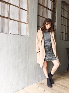 田中里奈さん（レディース・158cm）の秋コーディネート