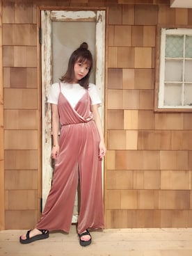 「Latia」｜田中里奈さん（レディース・158cm）の夏コーディネート