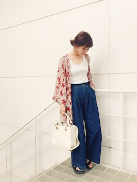 田中里奈さん（レディース・158cm）の夏コーディネート