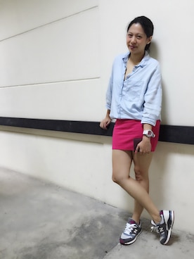 「PRADA（プラダ）のアイテム（財布/小物）」を使った、MerlizaLimさん（レディース・160cm）の秋コーディネート