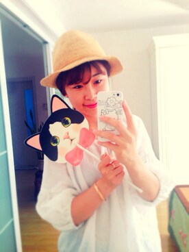 「ZOO（ズー）のアイテム」を使った、葵小将さん（レディース・167cm）の秋コーディネート