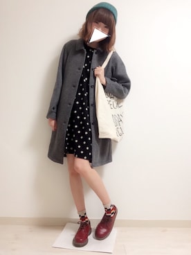 「PAR ICI」｜「アイテム（ステンカラーコート）」を使った、aomikanさん（レディース・165cm）の秋コーディネート
