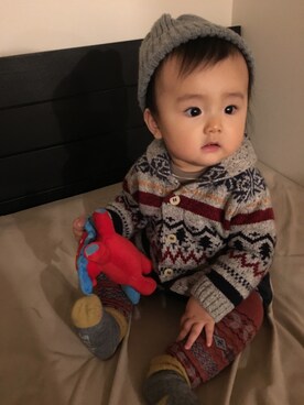 「ZARA KIDS」｜「アイテム（雑貨/ホビー）」を使った、hanana  さん（キッズ・70cm）の秋コーディネート
