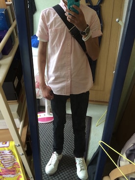 「D&G（ディーアンドジー）のアイテム（腕時計）」を使った、keisukeさん（メンズ・164cm）の夏コーディネート