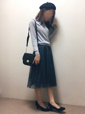 「ANOTHER BRANCH（アナザーブランチ）のアイテム（スカート）」を使った、haru.さん（レディース・161cm）の秋コーディネート