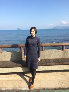 「NET（ネット）のアイテム（アクセサリー）」を使った、Kaoriさん（レディース・167cm）の冬コーディネート