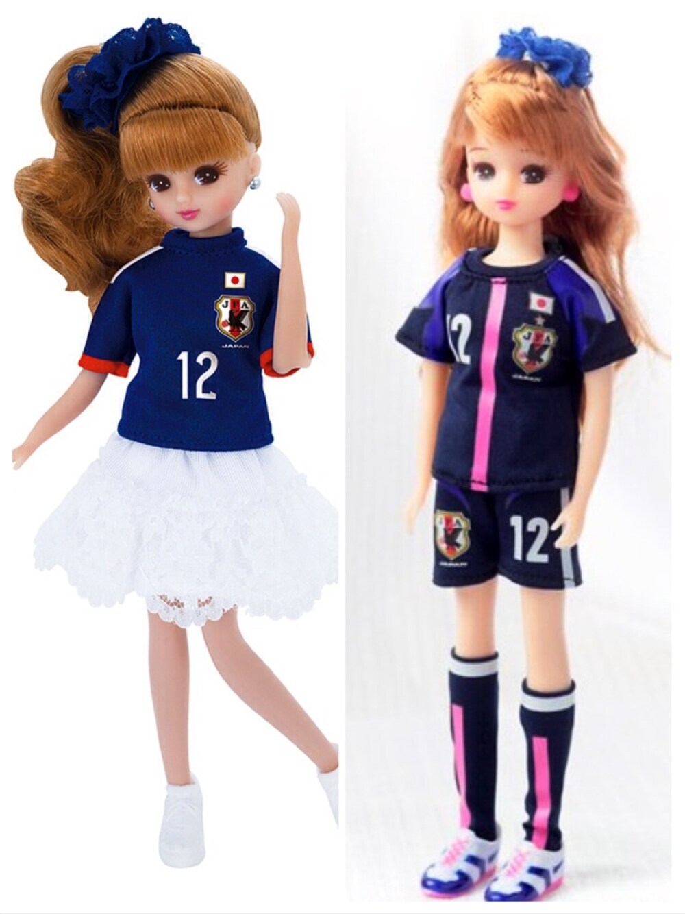 「フレアスカート、セットアップ、レーススカート、ジャンプ、サムライブルー、観戦スタイル、頑張れ日本！、日本代表ウェア、WEARBOOKエントリー」｜「adidasの日本代表応援ユニフォーム（その他トップス、ブルー系）」を使った、Lowさん（レディース・165cm）の夏コーディネートの1枚目の写真