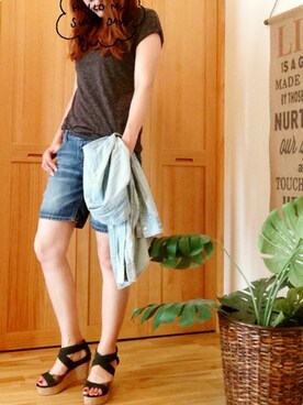 くにぽんさん（レディース・167cm）の夏コーディネート