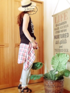 くにぽんさん（レディース・167cm）の夏コーディネート