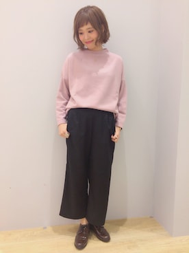 「くすみピンク」｜ぐちょめさん（レディース・157cm）の秋コーディネート