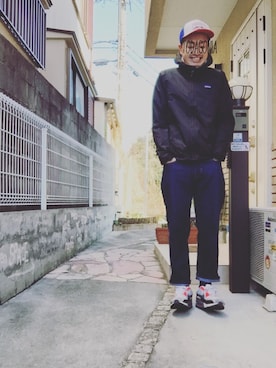 「BEAMS（ビームス）のアイテム（マウンテンパーカー）」を使った、todagoniaさん（メンズ・177cm）の春コーディネート