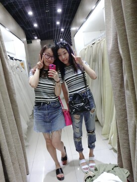 吴二妍是败家娘们さん（レディース・163cm）の春コーディネート