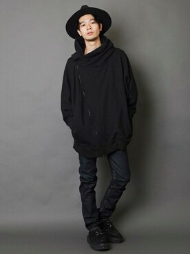 ハットを使った ライダースパーカー のメンズ人気ファッションコーディネート Wear