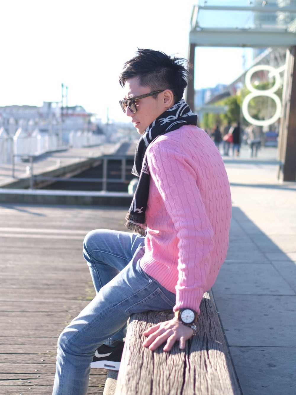 「YEVSのアイテム（デニムパンツ、ブルー系）」を使った、kevin_9514さん（メンズ・172cm）の夏コーディネートの1枚目の写真