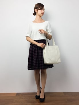 「PATTERN・fiona （パターンフィオナ）のアイテム（ワンピース/ドレス）」を使った、KIIさん（レディース・160cm）の秋コーディネート