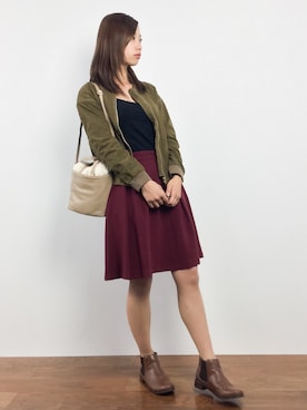 「PUAL CE CIN（ピュアルセシン）のアイテム（その他アウター）」を使った、KIIさん（レディース・160cm）の秋コーディネート