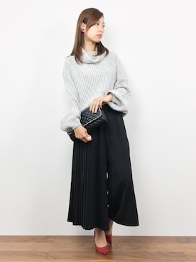 「GYDA（ジェイダ）のアイテム」を使った、KIIさん（レディース・160cm）の秋コーディネート