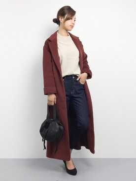 「NOMBRE IMPAIR（ノンブルアンペール）のアイテム（ニット/セーター）」を使った、KIIさん（レディース・160cm）の秋コーディネート