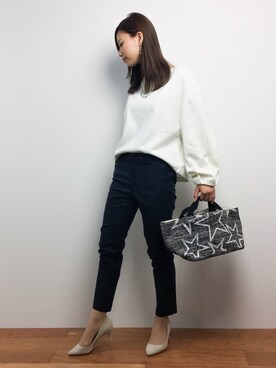 「CLEARIMPRESSION （クリアインプレッション）のアイテム（パンツ）」を使った、KIIさん（レディース・160cm）の秋コーディネート