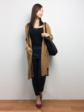 「CLEARIMPRESSION （クリアインプレッション）のアイテム（パンツ）」を使った、KIIさん（レディース・160cm）の秋コーディネート