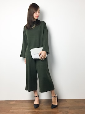 「Settimissimo（セッティミッシモ）のアイテム（バッグ）」を使った、KIIさん（レディース・160cm）の秋コーディネート