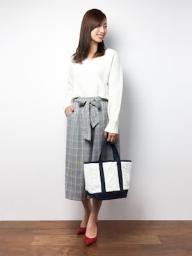 「PATTERN・fiona （パターンフィオナ）のアイテム（パンツ）」を使った、KIIさん（レディース・160cm）の秋コーディネート