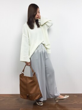 「DOLLUPOOPS（ドールアップウップス）のアイテム（パンツ）」を使った、KIIさん（レディース・160cm）の秋コーディネート