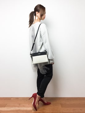 「MICOAMERI（ミコアメリ）のアイテム（ニット/セーター）」を使った、KIIさん（レディース・160cm）の秋コーディネート