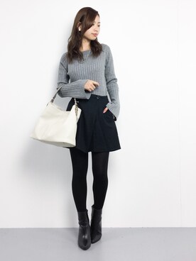 「フレアスリーブ」｜KIIさん（レディース・160cm）の秋コーディネート