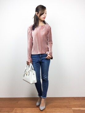 「フレアスリーブ」｜KIIさん（レディース・160cm）の秋コーディネート