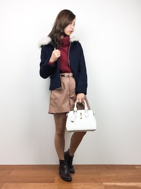 「MISCH MASCH（ミッシュマッシュ）のアイテム（その他アウター）」を使った、KIIさん（レディース・160cm）の秋コーディネート