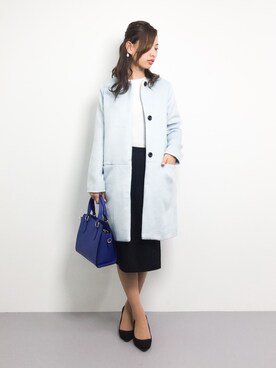 「MERLOT（メルロー）のアイテム（その他アウター）」を使った、KIIさん（レディース・160cm）の冬コーディネート