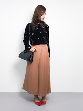 「STYLE DELI（スタイルデリ）のアイテム（パンツ）」を使った、KIIさん（レディース・160cm）の冬コーディネート