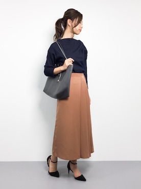 「STYLE DELI（スタイルデリ）のアイテム（パンツ）」を使った、KIIさん（レディース・160cm）の冬コーディネート