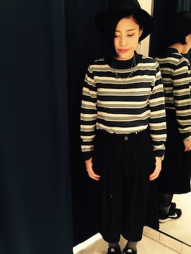 「DOUBLE NAME（ダブルネーム）のアイテム」を使った、NAGAさん（レディース・158cm）の冬コーディネート