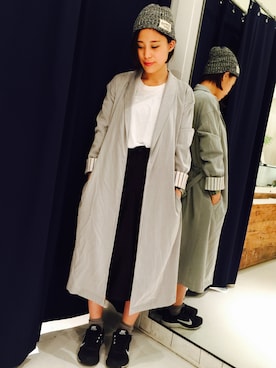 「DOUBLE NAME（ダブルネーム）のアイテム」を使った、NAGAさん（レディース・158cm）の冬コーディネート